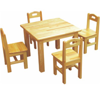 LRD777-实木四方桌椅