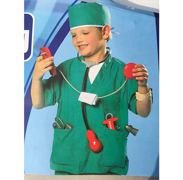 儿童手术服-绿色医生服装